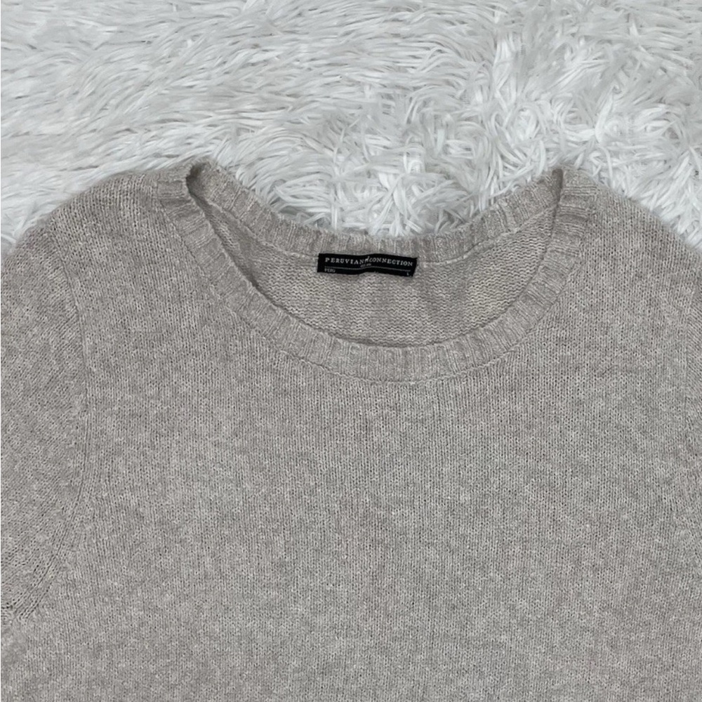 Peruvian Connection Women’s Size L Large Lightweight Boxy Knit Sweater Luxury - Picture 3 of 8